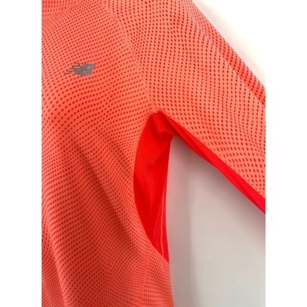 New Balance Performance Sweater Orange Workout Athleisure Medium Yoga Running View 5